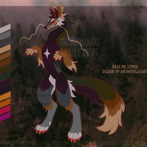 Dziki Las Wilk Smok Furry/Fursona Adoptuj