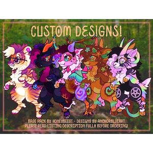 Custom Original Character Design Furry/Fursona Adoptable