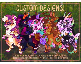 Custom Original Character Design Furry/Fursona Adoptable