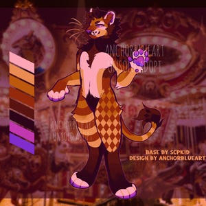 Carnaval Clowncore Jester Lion Furry/Fursona Adopt