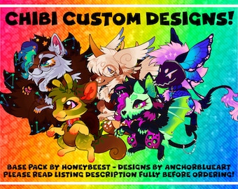 Chibi Custom Original Character Design Furry/Fursona Adoptable