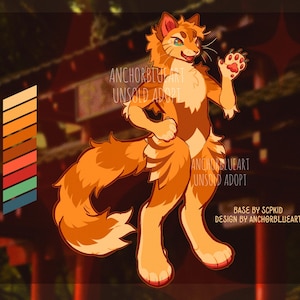 Gestreepte Sunshine Cat Furry/Fursona Adopt