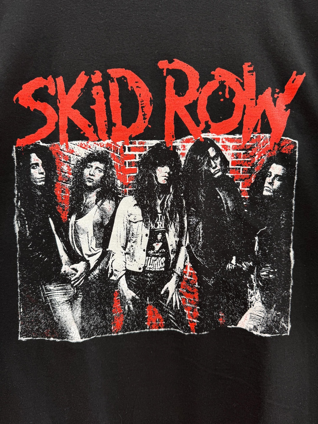 Skid Row Red Logo Black Printed Men's Premium Quality T-Shirt In Lowest Price main image 0