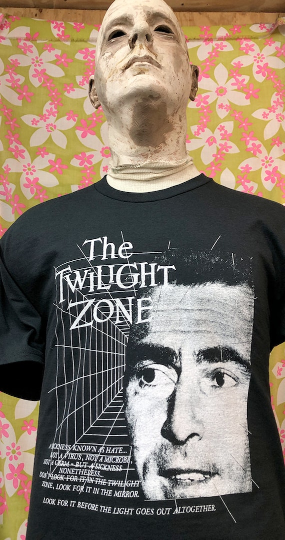 90's ''The TWILIGHT ZONE'' プリントTシャツ 90's TULTEX ''The TWILIGHT ZONE'' プリントTシャツ ブラック 表記(M