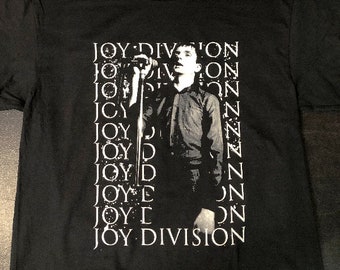 Joy Division Shirt, Vintage Rare T-shirt Black Tee, New