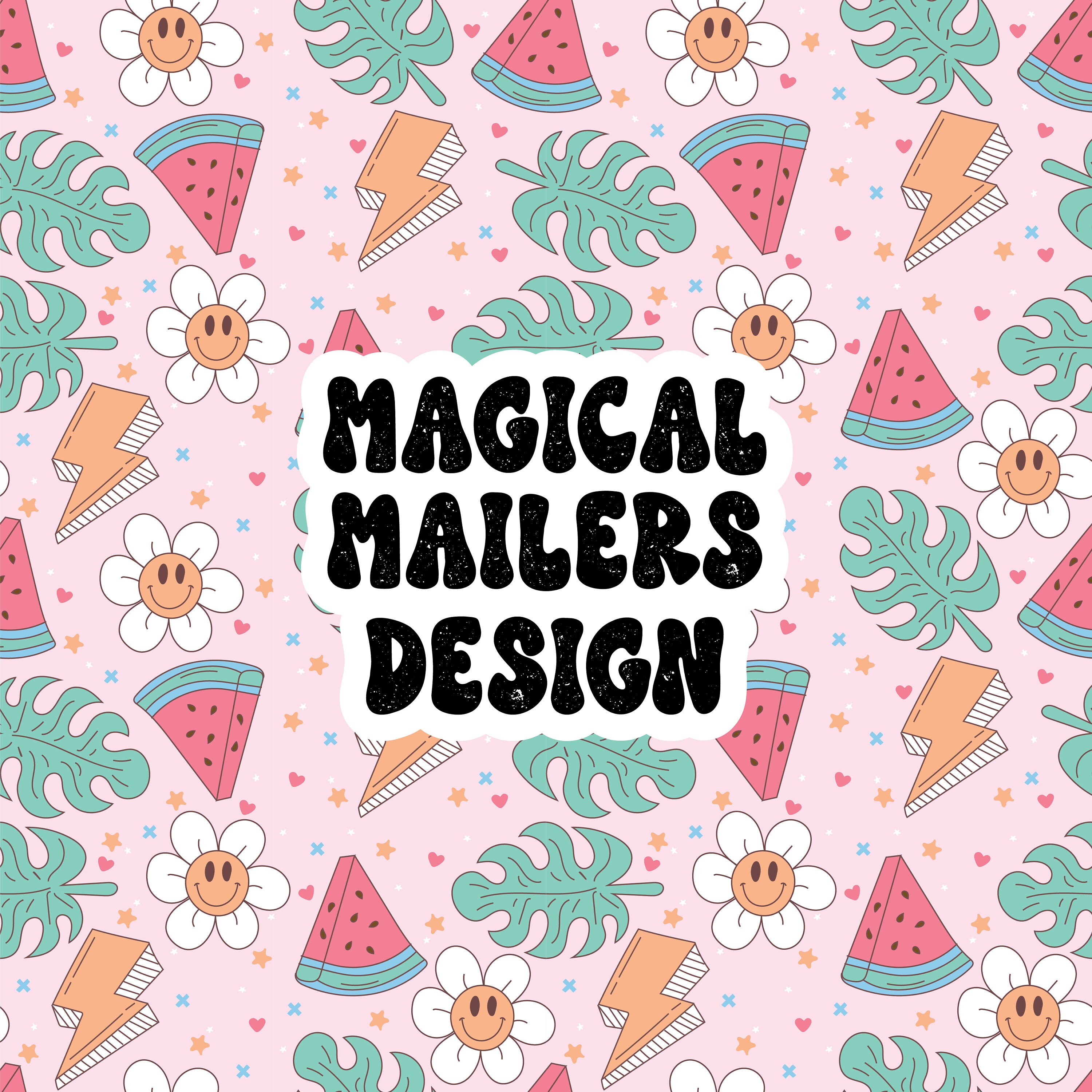 DIGITAL Download, Pink SUMMER MADNESS Seamless Pattern, Repeat Pattern ...