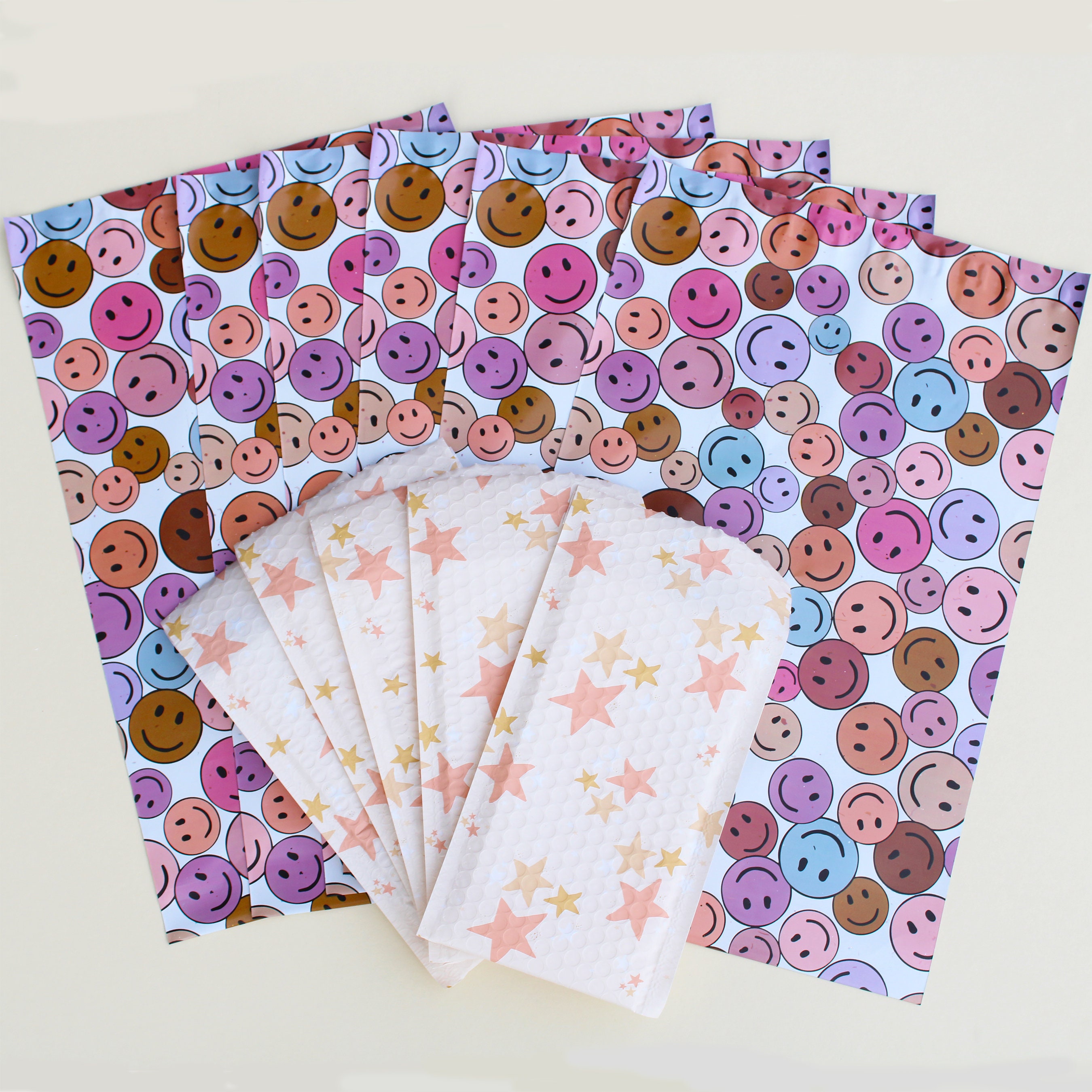 4x8 BUBBLE MAILERS CORAL Stardust. Pattern Bubble Etsy