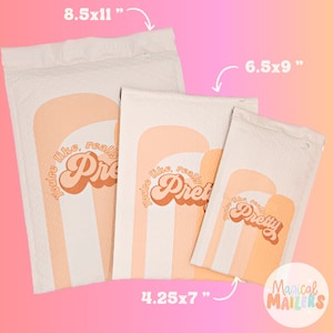 25ct-100ct You're Really Pretty BUBBLE MAILERS, Padded Mailers, Boutique Poly Mailers. Spring Mailers, Boho Mailers!