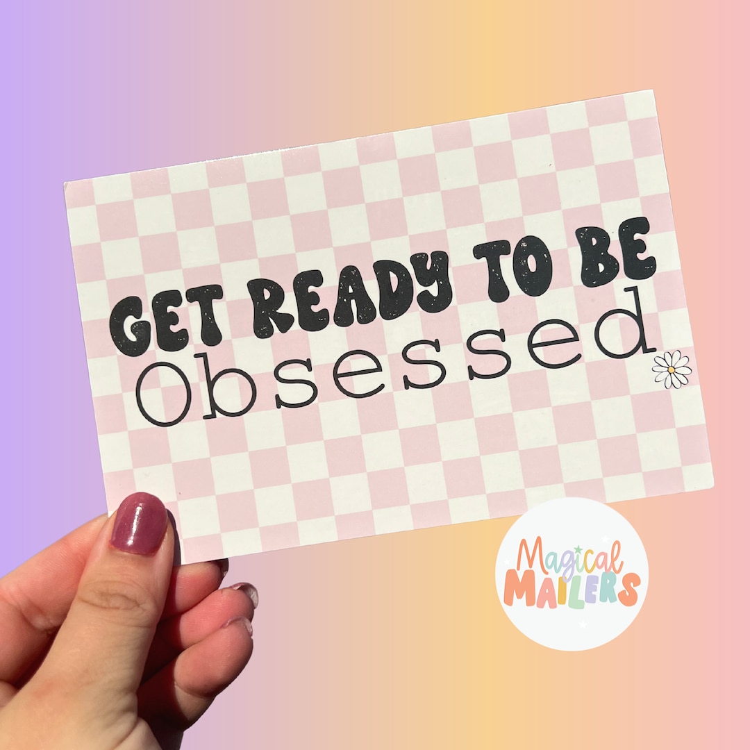 50100 Get Ready to Be OBSESSED Valentines Day Thank You Cards, Post