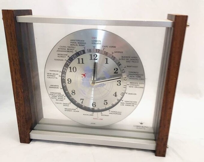 Lord King Quartz Space Age World Clock Etsy