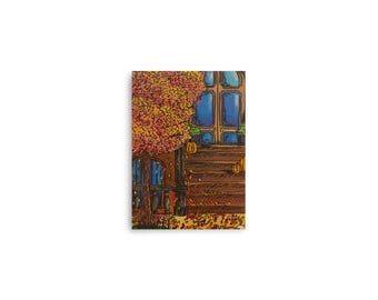 NYC Brownstone Autumn Inspired Print | Fine Art Print | "Crisp Autumn Day"