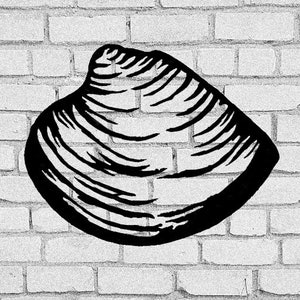 Clam SVG | Clam clip art | Clams |  Clam Download | Shell | Clam shell | clams | mollusc | Cricut