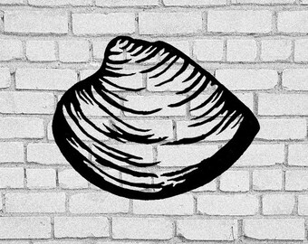 Clam SVG | Clam clip art | Clams |  Clam Download | Shell | Clam shell | clams | mollusc | Cricut