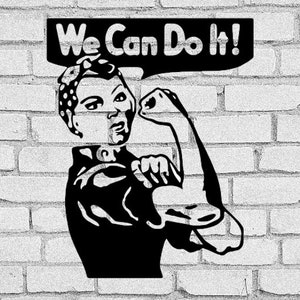 Rosie the Riveter SVG: We Can Do It Clip Art (Digital Download)