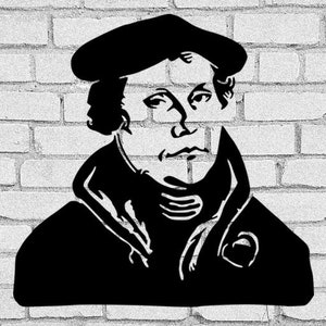 Martinluther SVG Clipart: Digitale Illustration Download