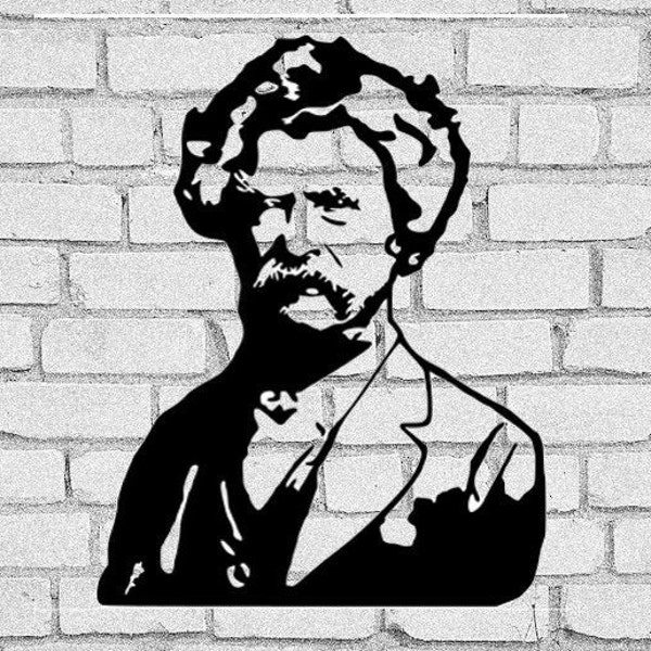 Mark Twain SVG | Mark Twain clip art | Mark Twain |  Mark Twain Download | Mark Twain cutting file | Cricut