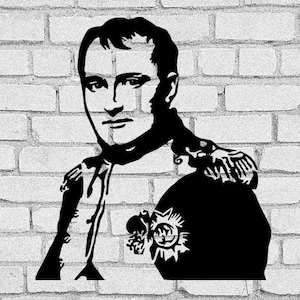 Napoleon Bonaparte SVG & PNG Clipart: T-shirtdesign (digital nedladdning)