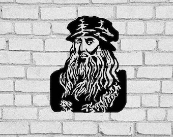 Leonardo Da Vinci SVG Clipart: T-Shirt Design, Cricut (Digital Download)