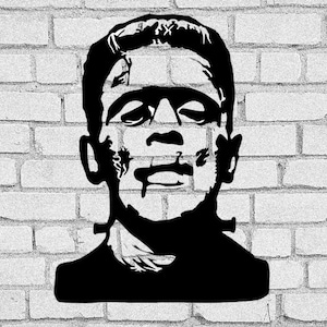 Frankenstein-SVG | Frankenstein-illustraties | Halloween |  Frankenstein-download | Hollywood | Boris Karlof | Frankenstein-sjabloon | Cricut