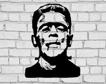 Frankenstein SVG | Frankenstein clip art | Halloween |  Frankenstein Download | Hollywood | Boris Karlof | Frankenstein stencil | Cricut