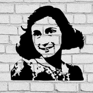 Anne Frank SVG | Anne Frank clipart | Annelies Frank | Anne Frank Pobierz | Dziennik Anne Frank | Cricut