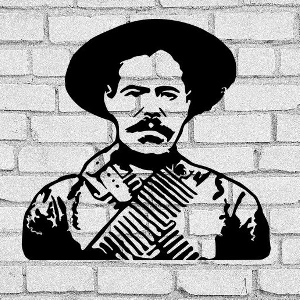 Pancho Villa SVG | Pancho Villa clip art | Pancho Villa |  Pancho Villa Download | Francisco Villa | José Doroteo Arango Arámbula | Cricut