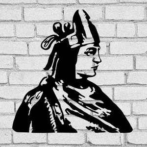Cuauhtemoc Azteken SVG PNG Clipart: T-Shirt Design (Digitaler Download)