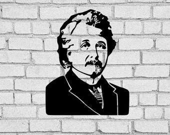 Albert Einstein SVG | Albert Einstein clip art | Einstein | Albert Einstein digital Download | E=mc2 | Einstein png | Cricut | Physics