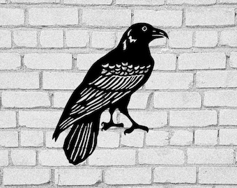 Raven SVG | Raven clip art | Raven |  Raven Download | Corvus corax | Cricut