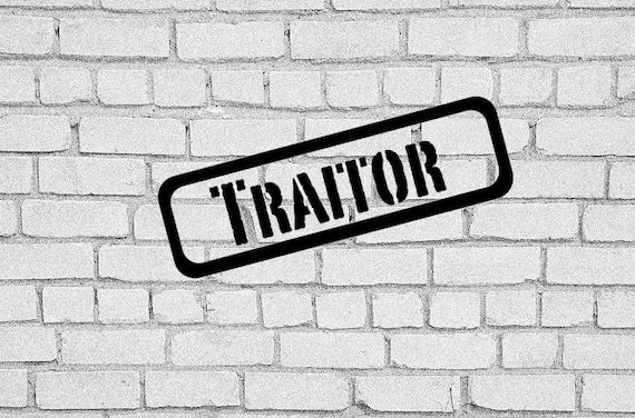 TRAITOR Sign | Poster