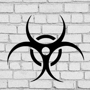 Biohazard Symbol SVG: Hazmat Clip Art, Schnittdatei (digitaler Download)