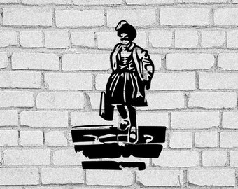 Ruby Bridges SVG | Ruby Bridges clip art | Ruby Bridges |  Ruby Bridges Download | Civil Rights | Ruby Bridges abstract art | Cricut