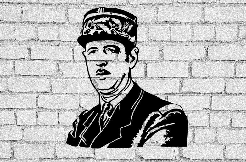 Charles De Gaulle SVG: France Clip Art, T-shirt Design (digital