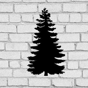 Pine Tree SVG: Vector Cut File, T-Shirt Design (Digital Download)