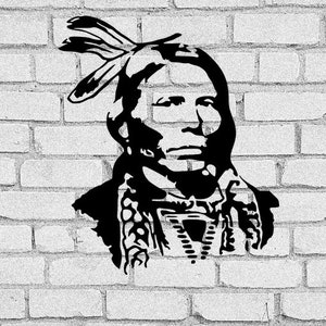 Verrücktes Pferd SVG | Verrücktes Pferd ClipArt | Verrücktes Pferd | Crazy Horse digital Download | Verrücktes Pferd Png | Lakota | Oglala | Cricut