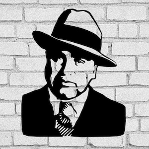 Al Capone-SVG | Alphonse Capone-illustraties | Al Capone-bestand knippen | Al Capone-download | Chicago | Gangster | maffia | Cricut