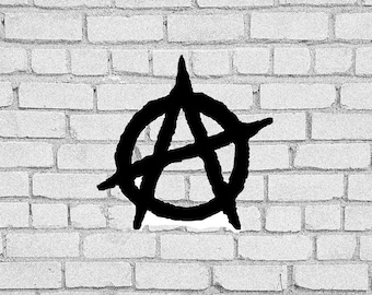 Anarchy Symbol SVG: Revolution Clip Art, T-Shirt Design (Digital Download