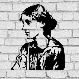 Virginie Woolf SVG | Clipart de Virginia Woolf | Virginia Woolf | Téléchargement | Mme Dalloway | Moderniste britannique | Cricut
