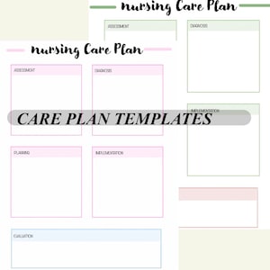 Nursing Care Plan Templates