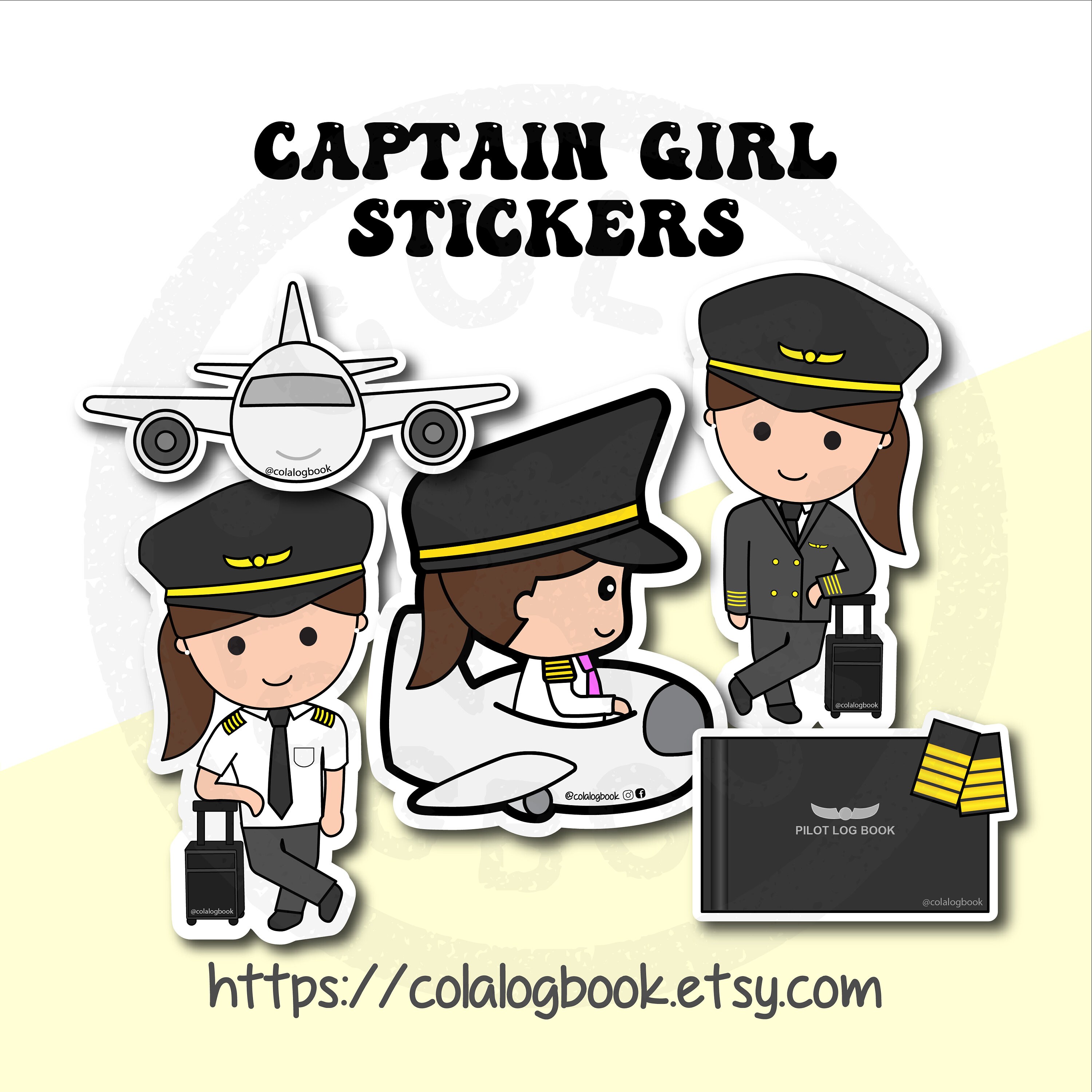 Pilots Sticker Set - Etsy
