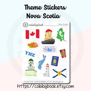 Nova Scotia Theme Stickers