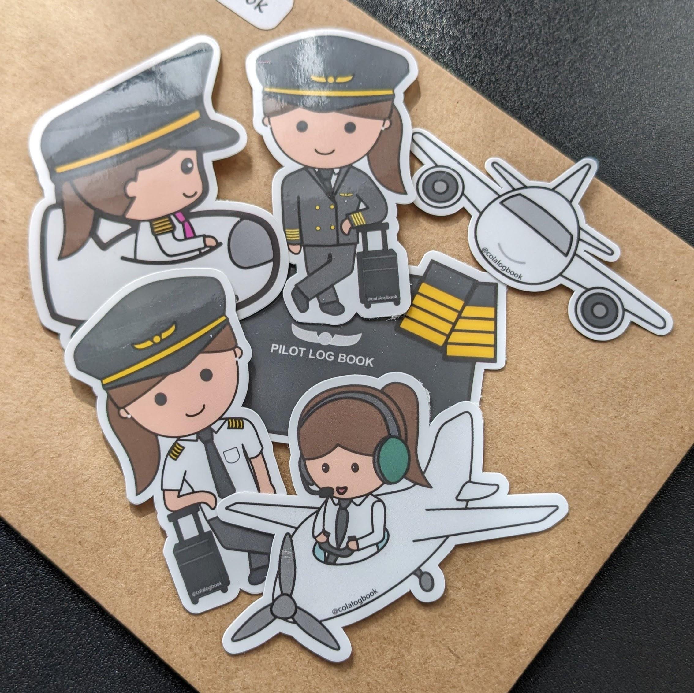 Sticker Pilotear Pilots Sticker Set - Etsy