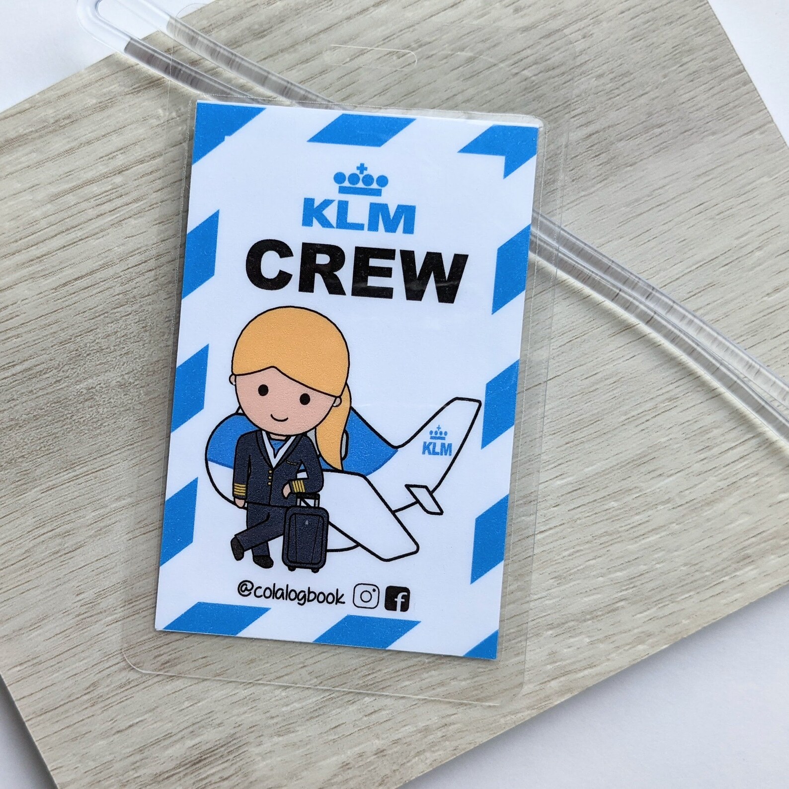 KLM Pilotcrew Bag Tag Etsy UK