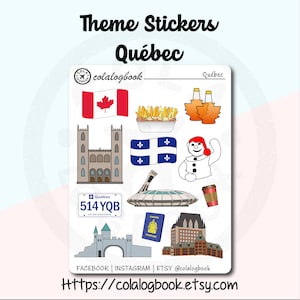 Adesivi a tema Québec