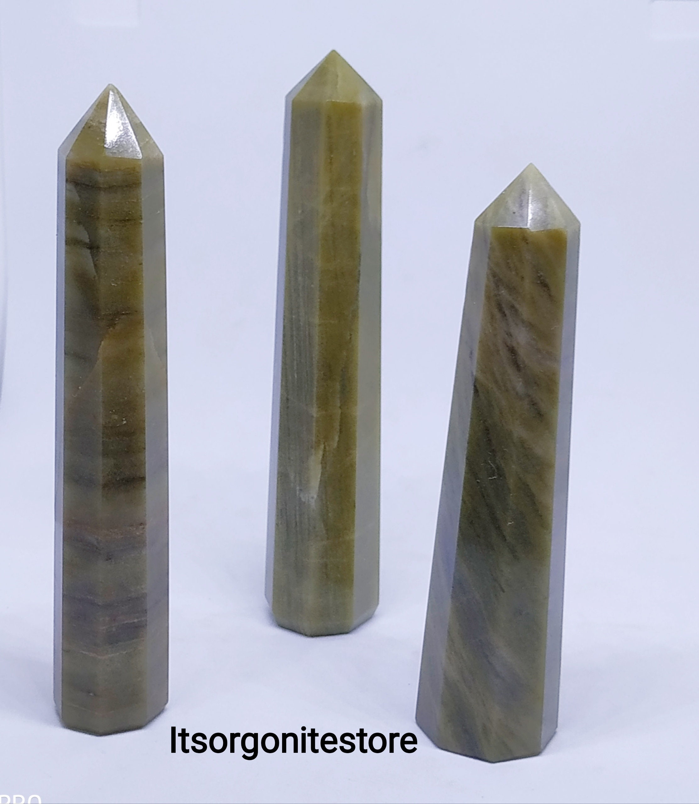 Natuurlijke Serpentine Quartz Crystal Tower Natural Crystal Etsy