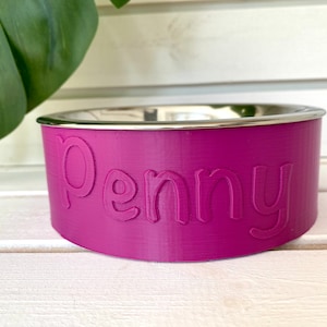 Personalized bowl for dog, cat, pet - 4 sizes / many colors