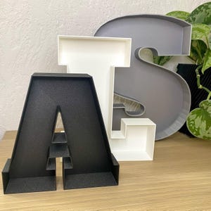 Scatola porta lettere/numeri riempibile, altezza 15 - 30 cm, corpo lettera corpo numero, scatola regalo riempibile, regalo in denaro consacrazione giovanile, fatto a mano