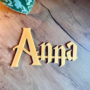 Personalisiertes Namensschild, Türschild, Wandschild, Geschenkidee, Kindergeburtstag, Hochzeit, Tischkarten, Deko für magische Zauberwelt