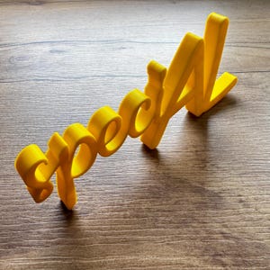 Personalized lettering, individual, creative, signs, nameplates, favorite word, custom text decoration, hangers or stands, handmade image 16