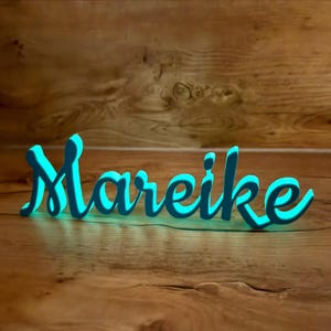 Targa/scritta illuminata personalizzata, cartello per porta, insegne individuali/creative - appendino o supporto, fatte a mano